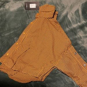 Make Time For Me Plaid Top - Navy/Mustard